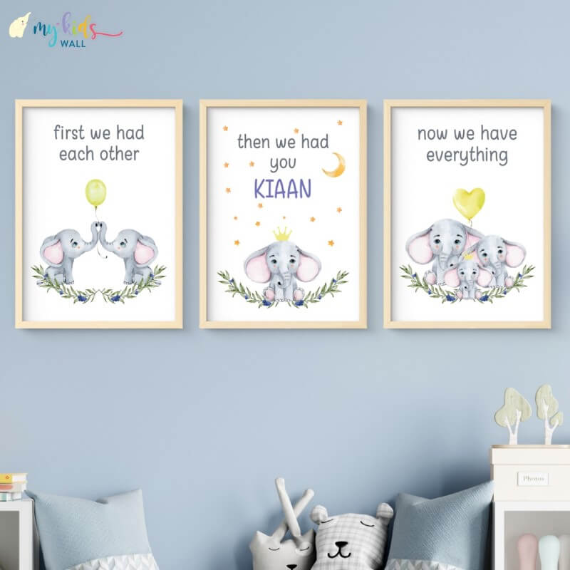 Now We Have Everything Personalised Wall Art (Framed Set of 3)