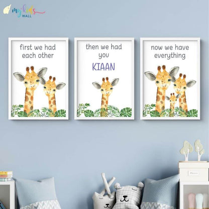 Now We Have Everything Personalised Wall Art (Framed Set of 3)
