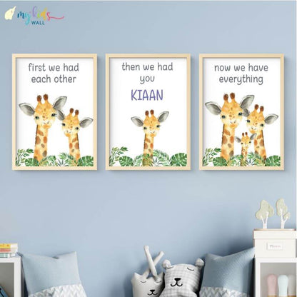 Now We Have Everything Personalised Wall Art (Framed Set of 3)