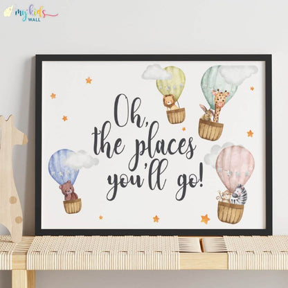 Oh! The Places You'll Go Wall Art (Framed)