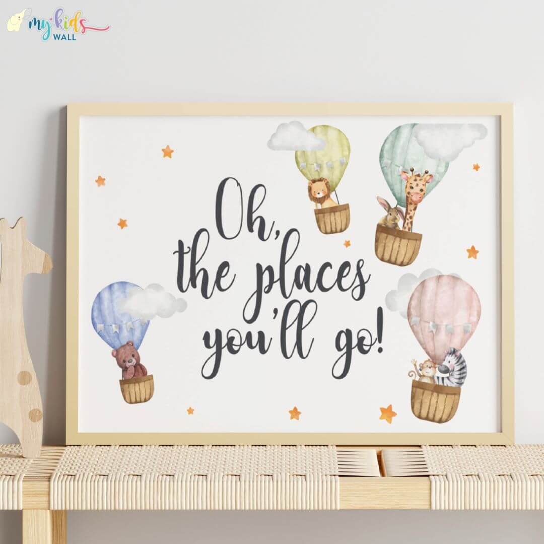 Oh! The Places You'll Go Wall Art (Framed)