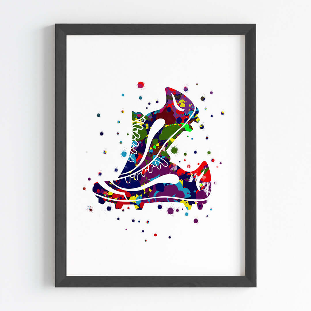 Football Player Personalised Wall Art (Framed Set of 3)