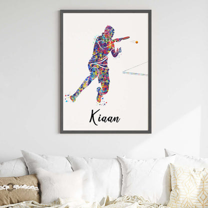 Table Tennis Player Personalised Wall Art (Big Frame)