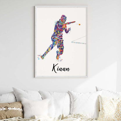 Table Tennis Player Personalised Wall Art (Big Frame)