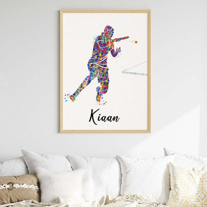 Table Tennis Player Personalised Wall Art (Big Frame)