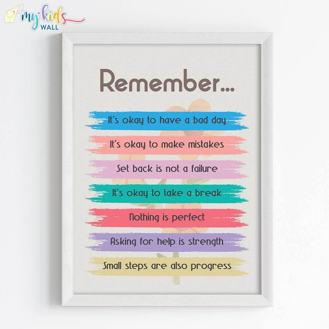 Thoughtful Reminders Motivational Wall Art (Framed)