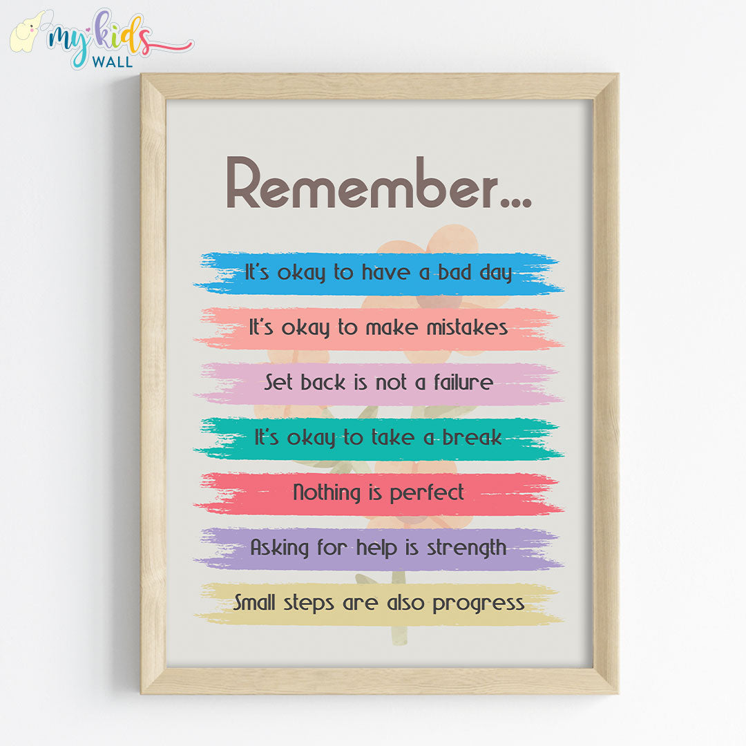 Thoughtful Reminders Motivational Wall Art (Framed)