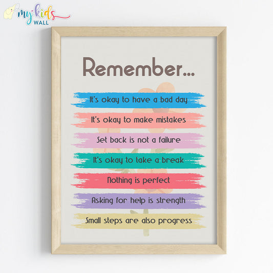 Thoughtful Reminders Motivational Wall Art (Framed)